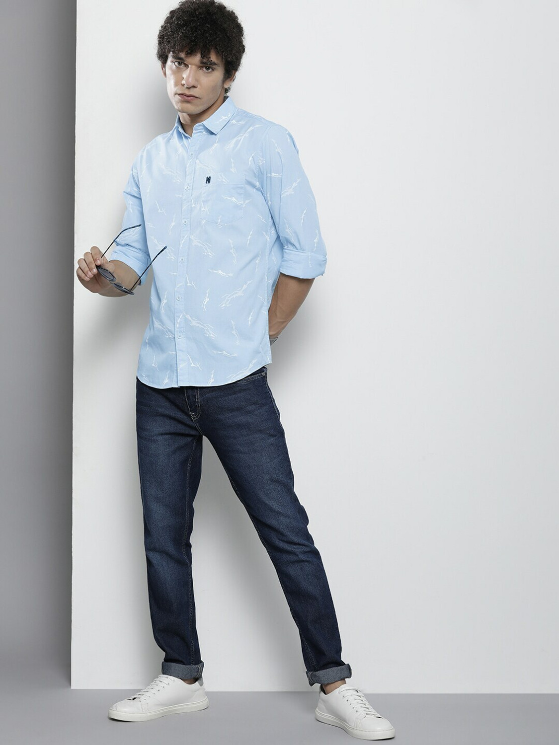 Ivaan White abstract print Shirt