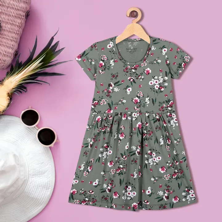 Moonette Botanical floral print Midi