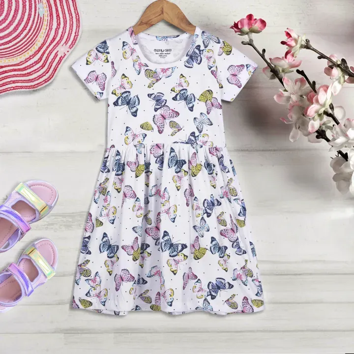 Moonette Butterflies Printed Midi 