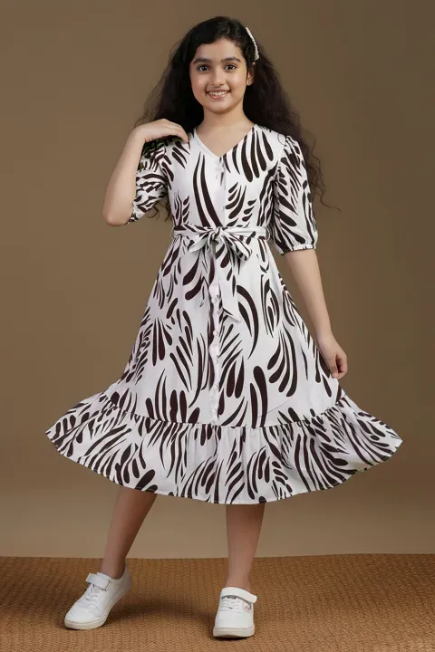 Fablina Organic abstract print dress