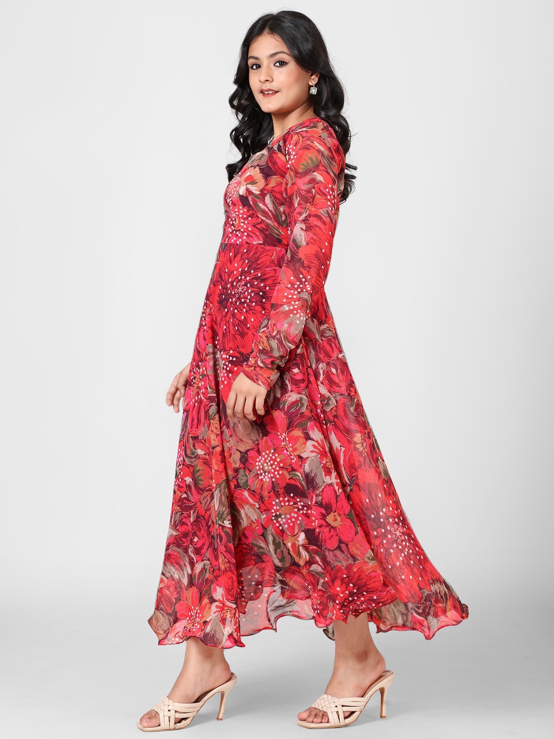 Aamira Bold floral digital print Maxi
