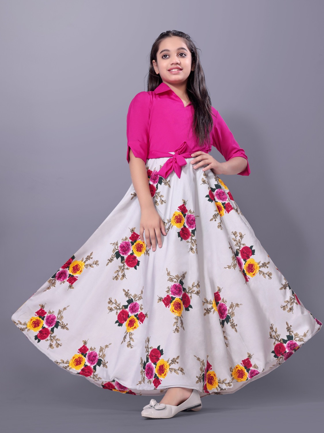 Aamira Two-piece style floor-length gown