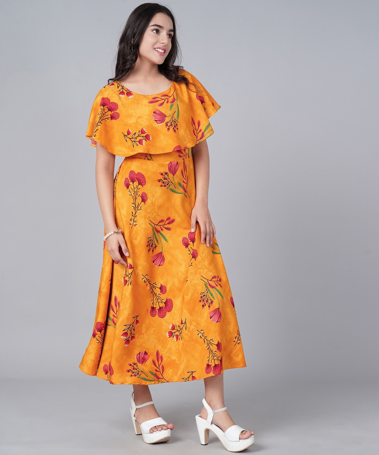 Aamira Large-scale botanical print Maxi