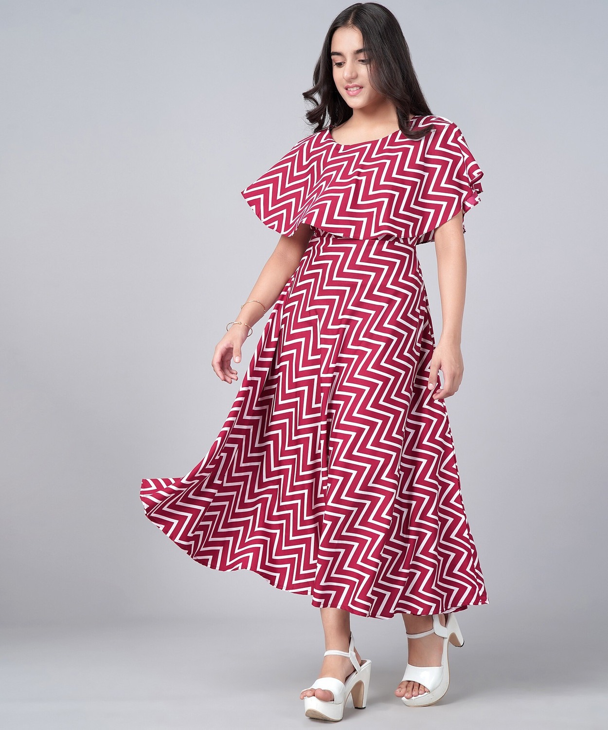 Aamira Zig-zag pattern  Maxi