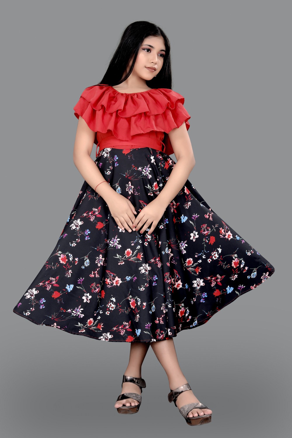 Aamira Off-the-shoulder Midi