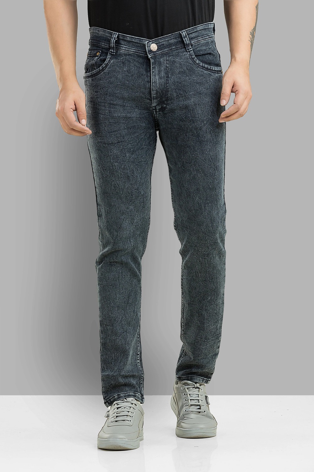 Metronex Solid Denim Slim Fit Jeans