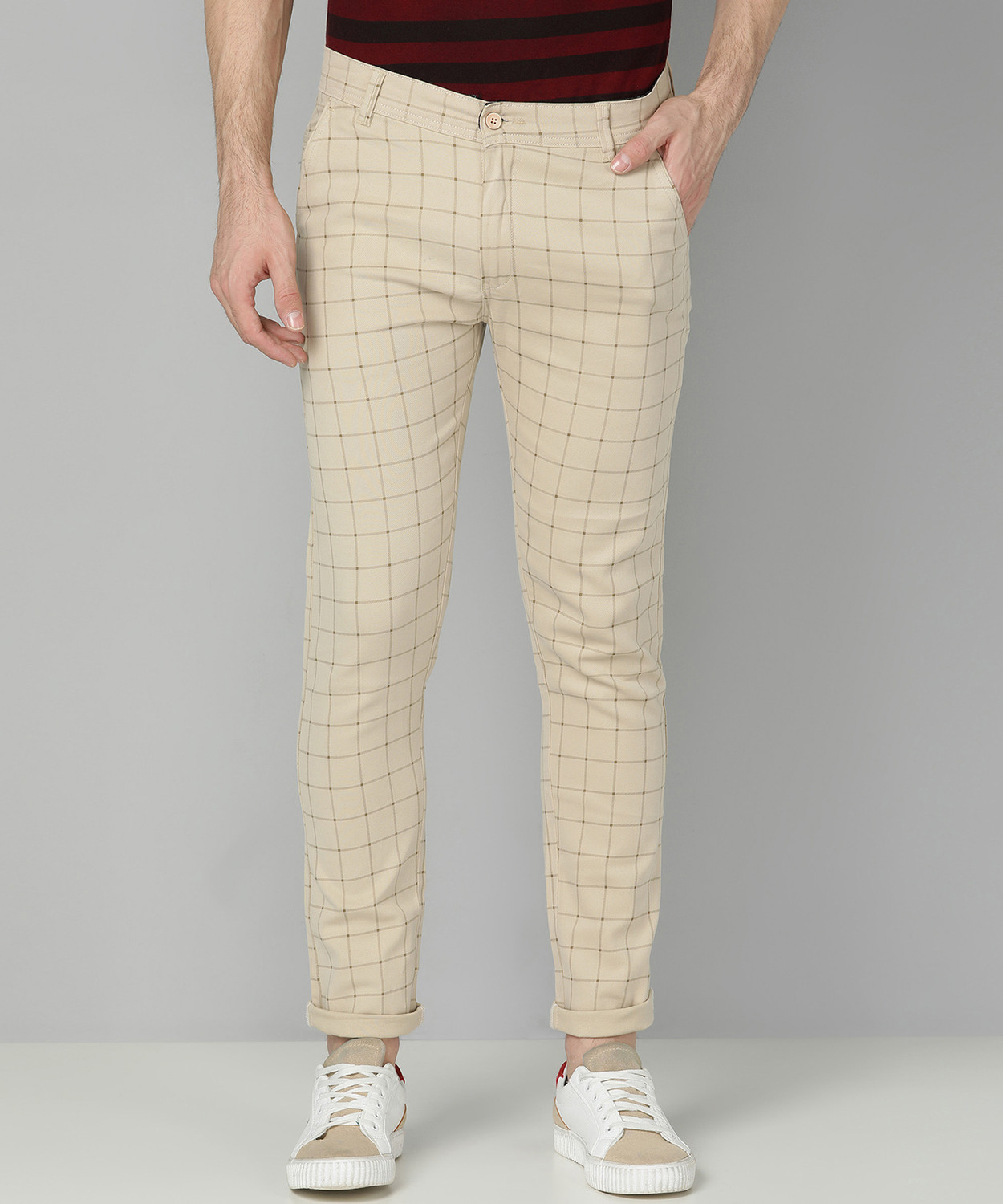 FUBAR Cotton Blend Slim Trousers