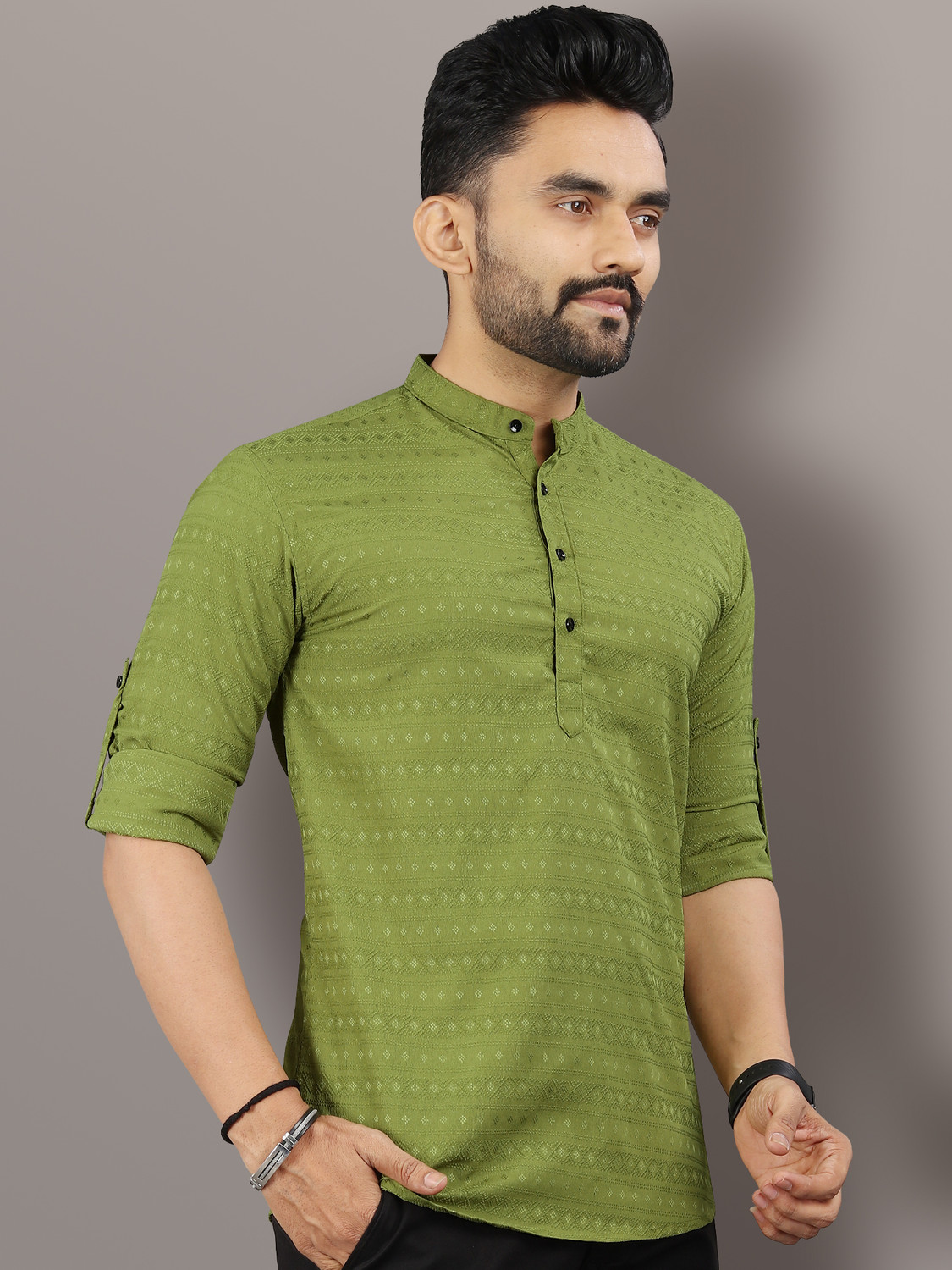 Verve Jacquard Straight Kurta Set