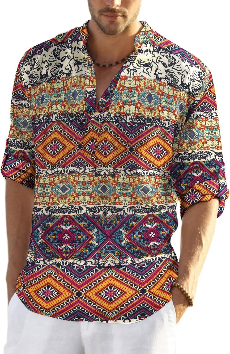 Hridhaan Tribal and Ikat motifs