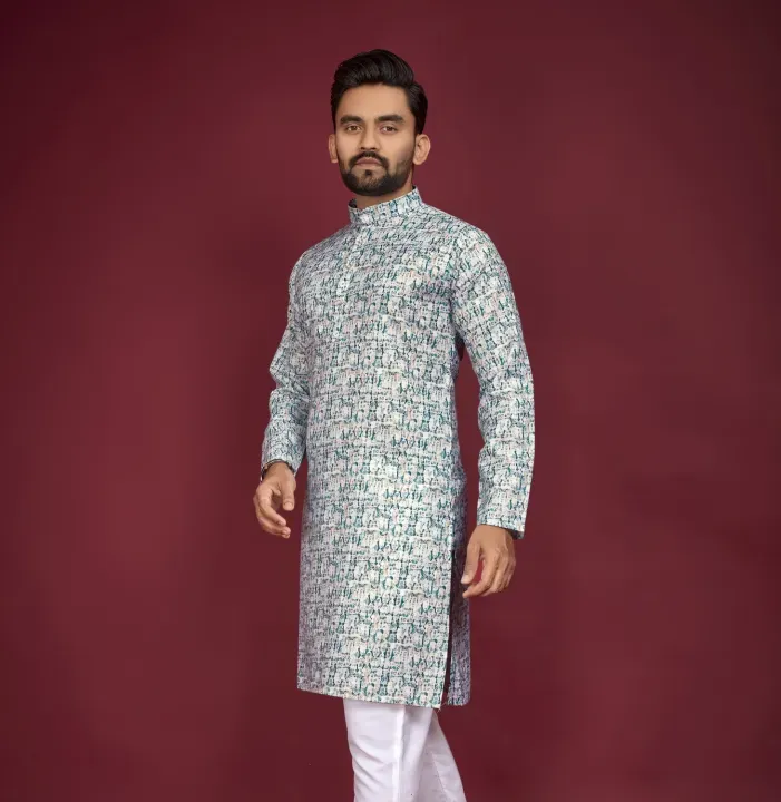Civanth Abstract Print Straight Kurta