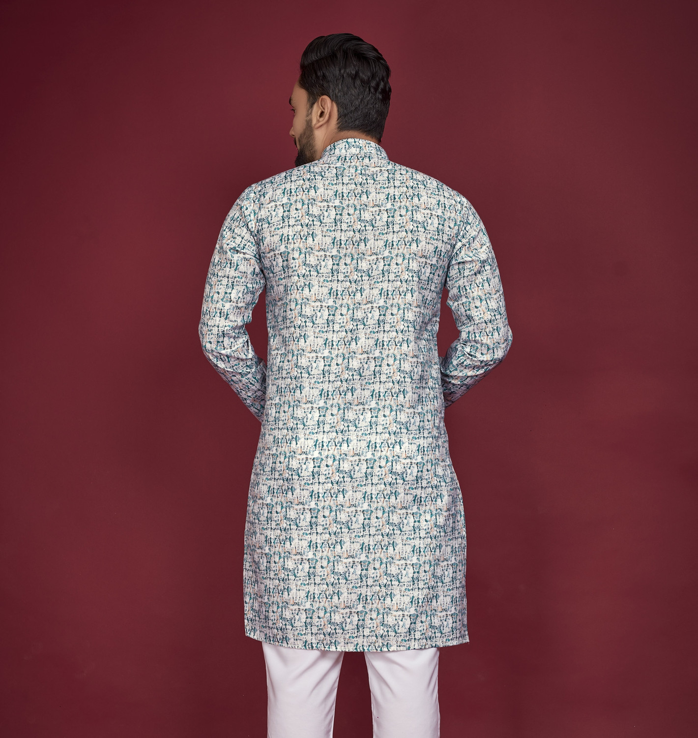 Civanth Abstract Print Straight Kurta