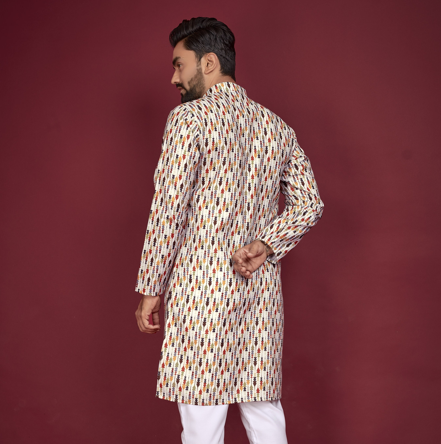 Civanth Stylized arrows print Kurta