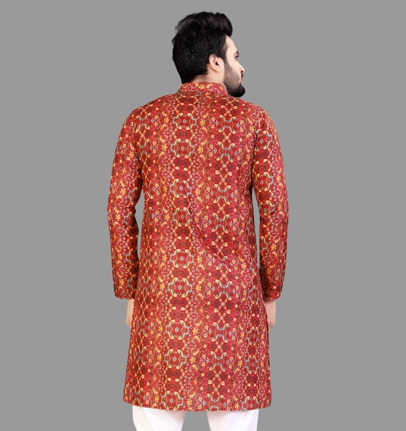Civanth Swirling floral Print Kurtha