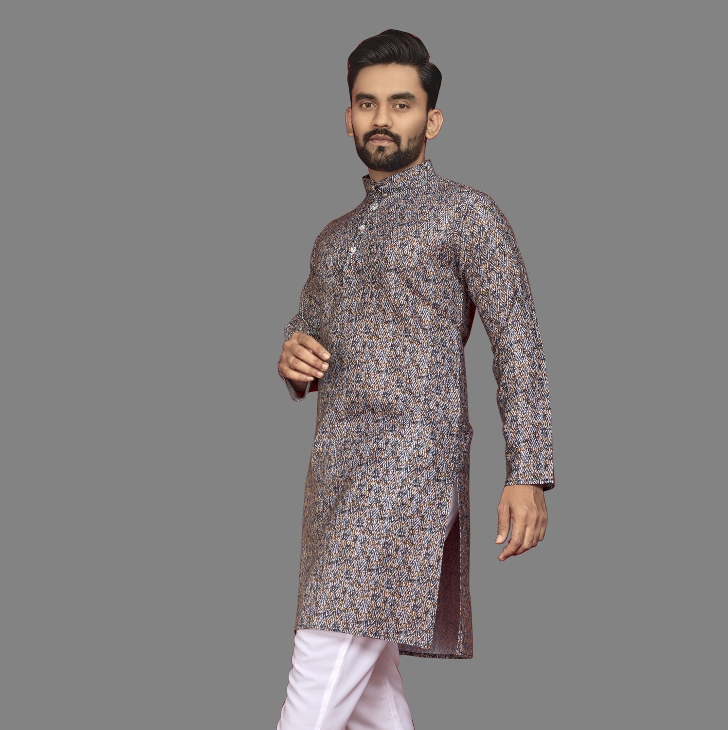 Civanth Straight-Cut Long Kurta