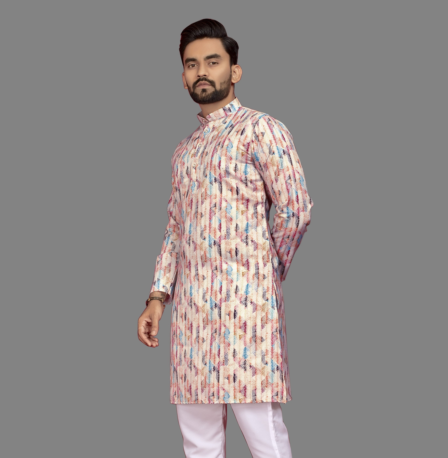 Civanth Tailored-fit short kurta