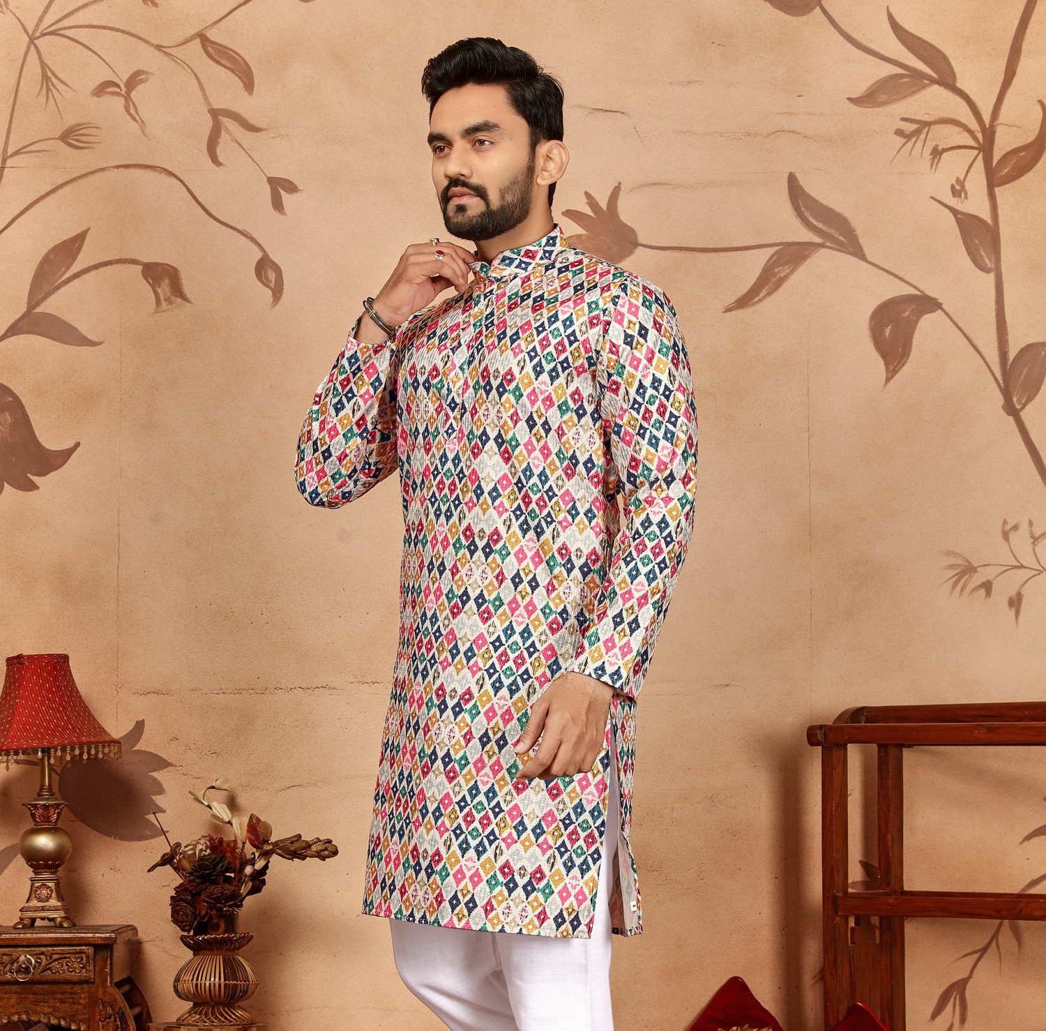 Civanth All-Over Printed Kurtha