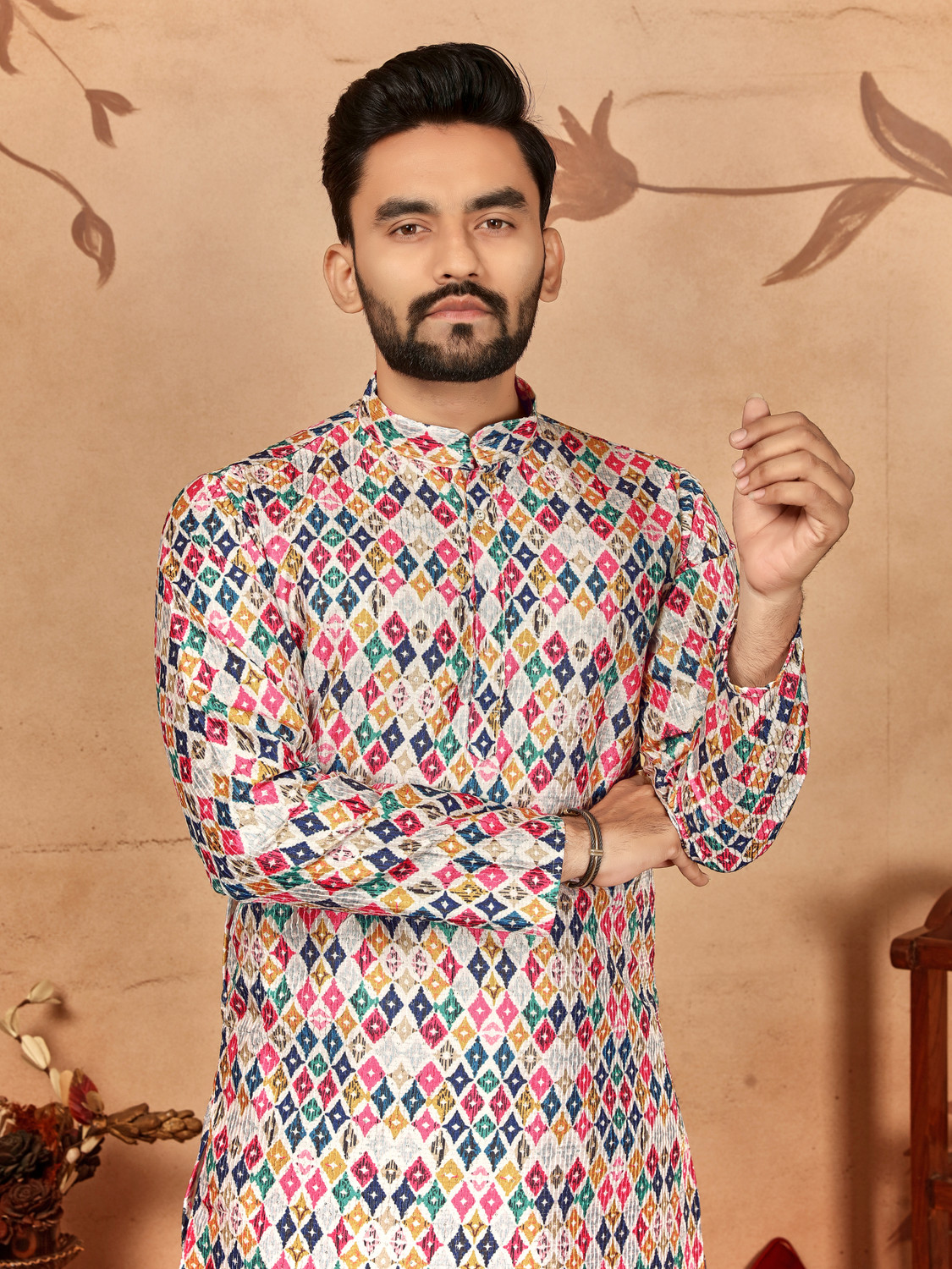 Civanth All-Over Printed Kurtha