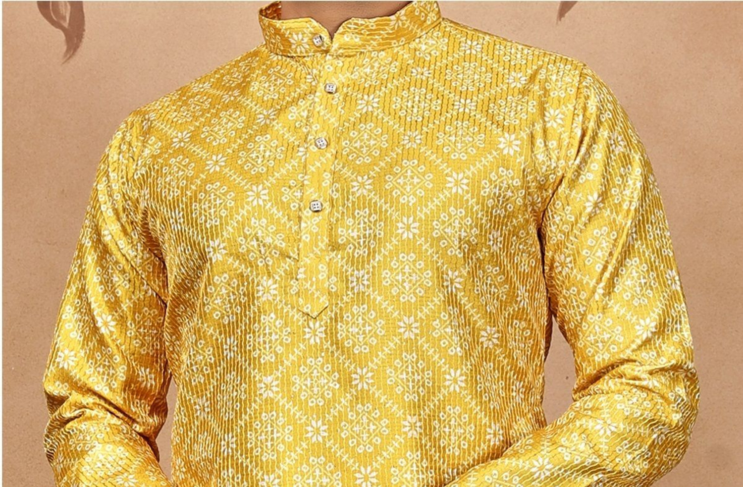 Civanth Bandhani-Inspired Print Kurtha