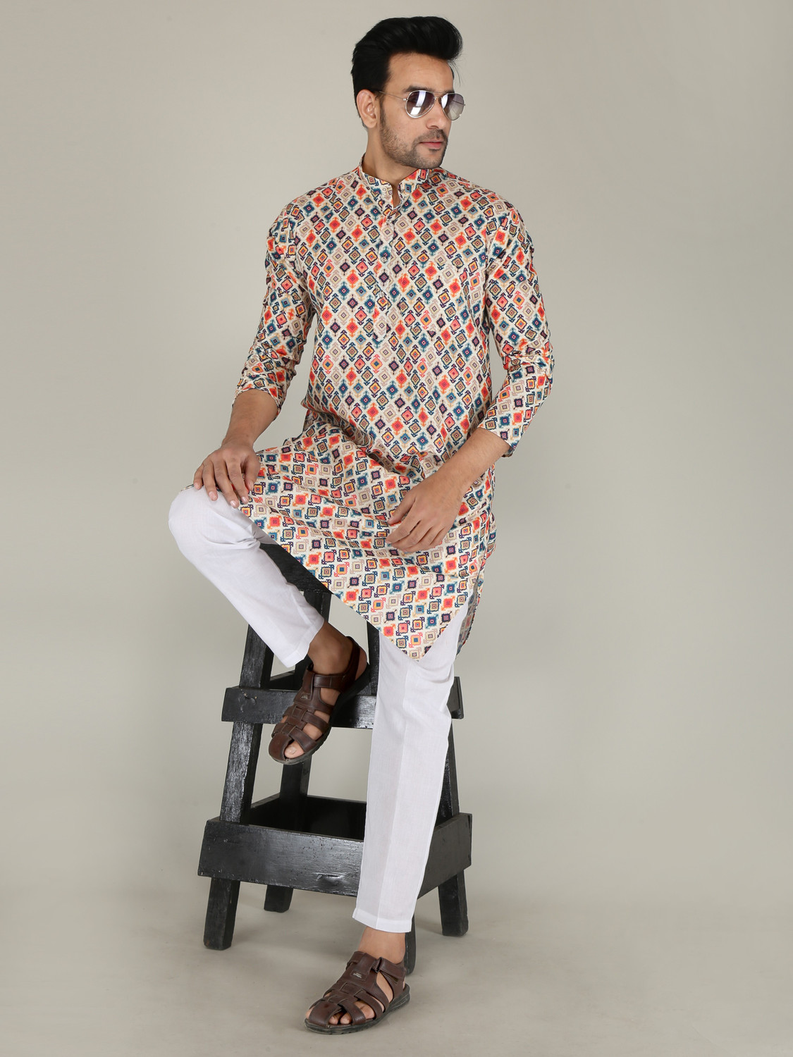 Festivo Mandarin collar Kurta