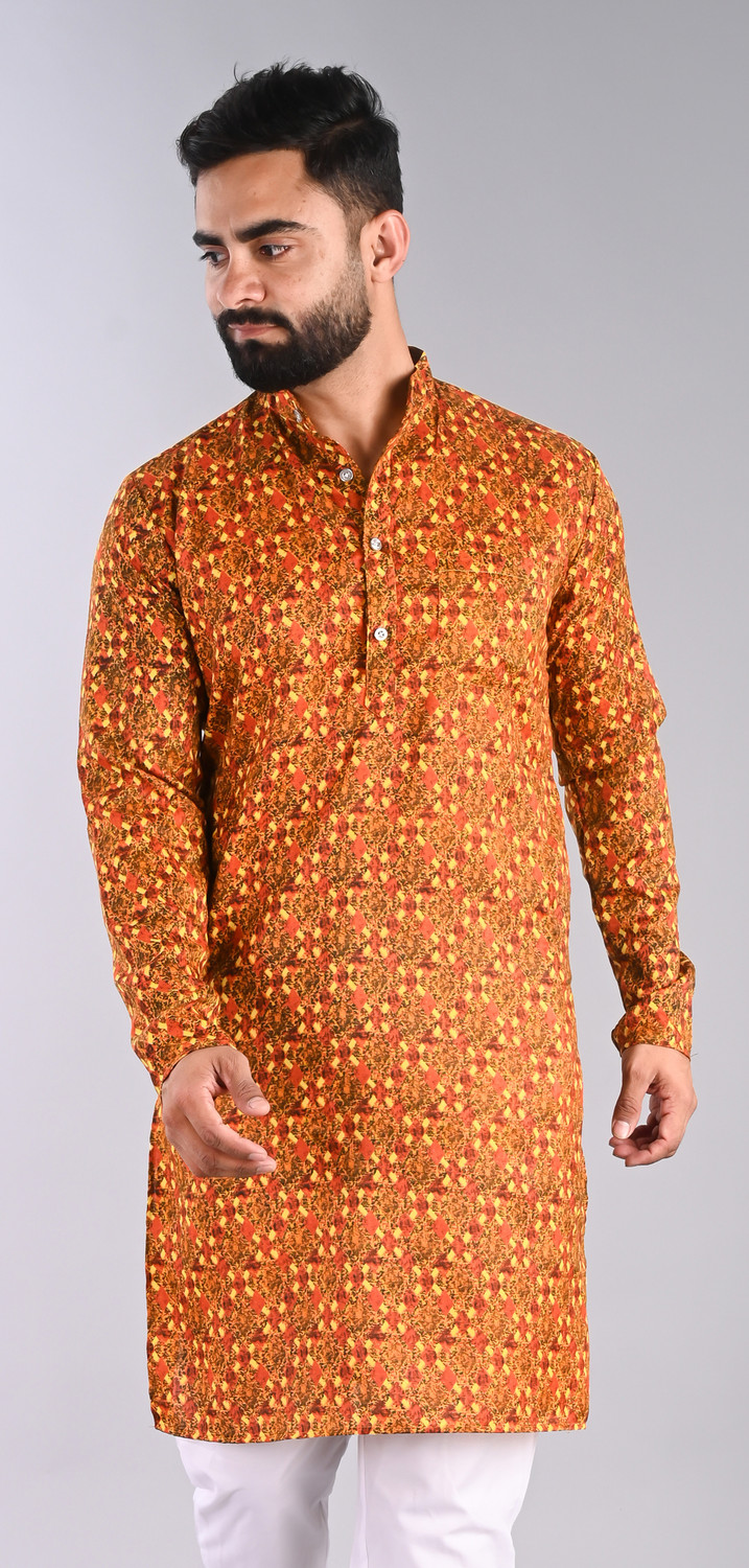 Festivo Floral-mosaic print Kurta