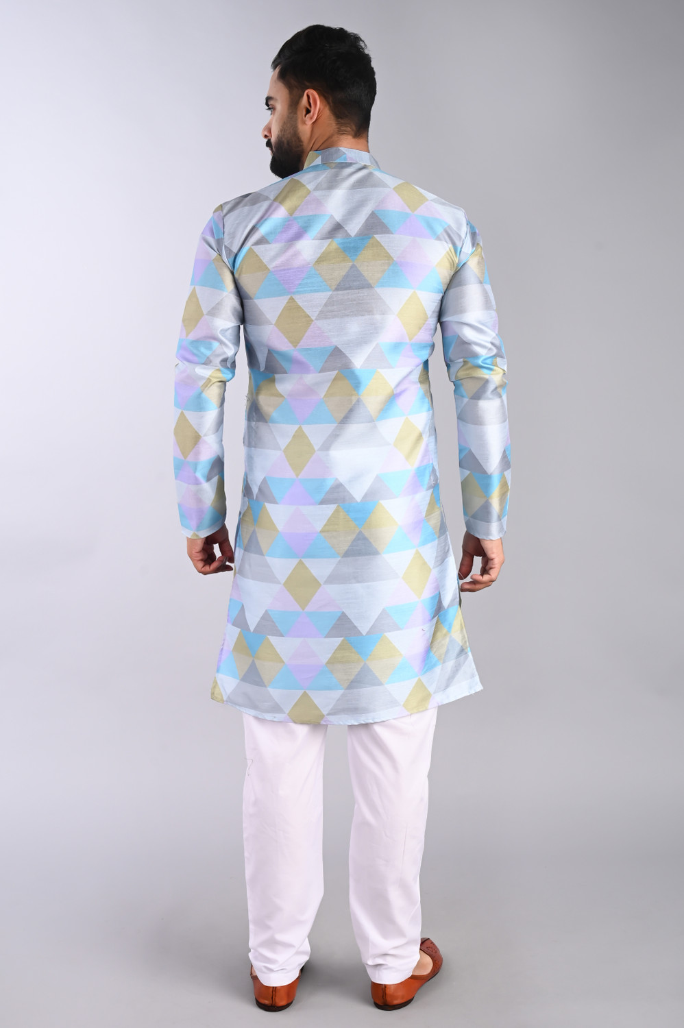 Festivo All-Over Diamond Print Kurtha Set