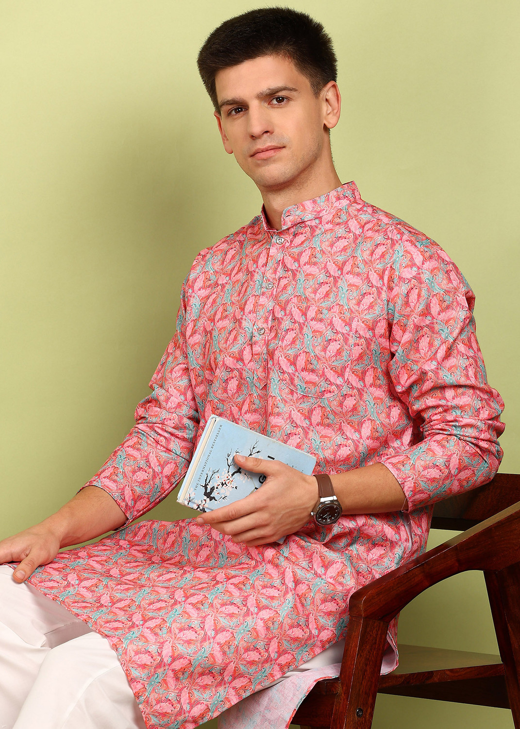 Festivo Floral or botanical print Kurtha Set