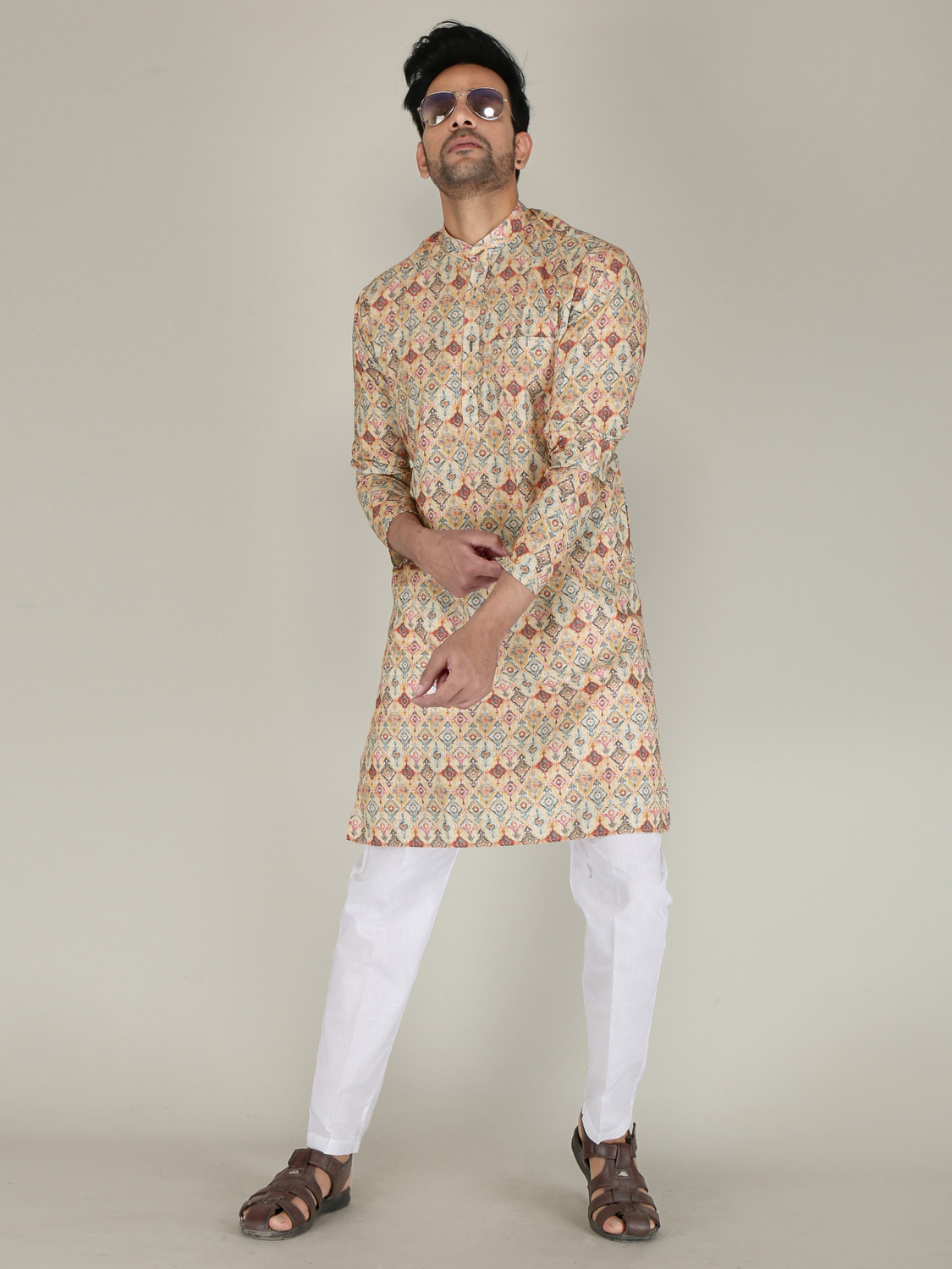 Festivo Patola-inspired print Kurtha Set