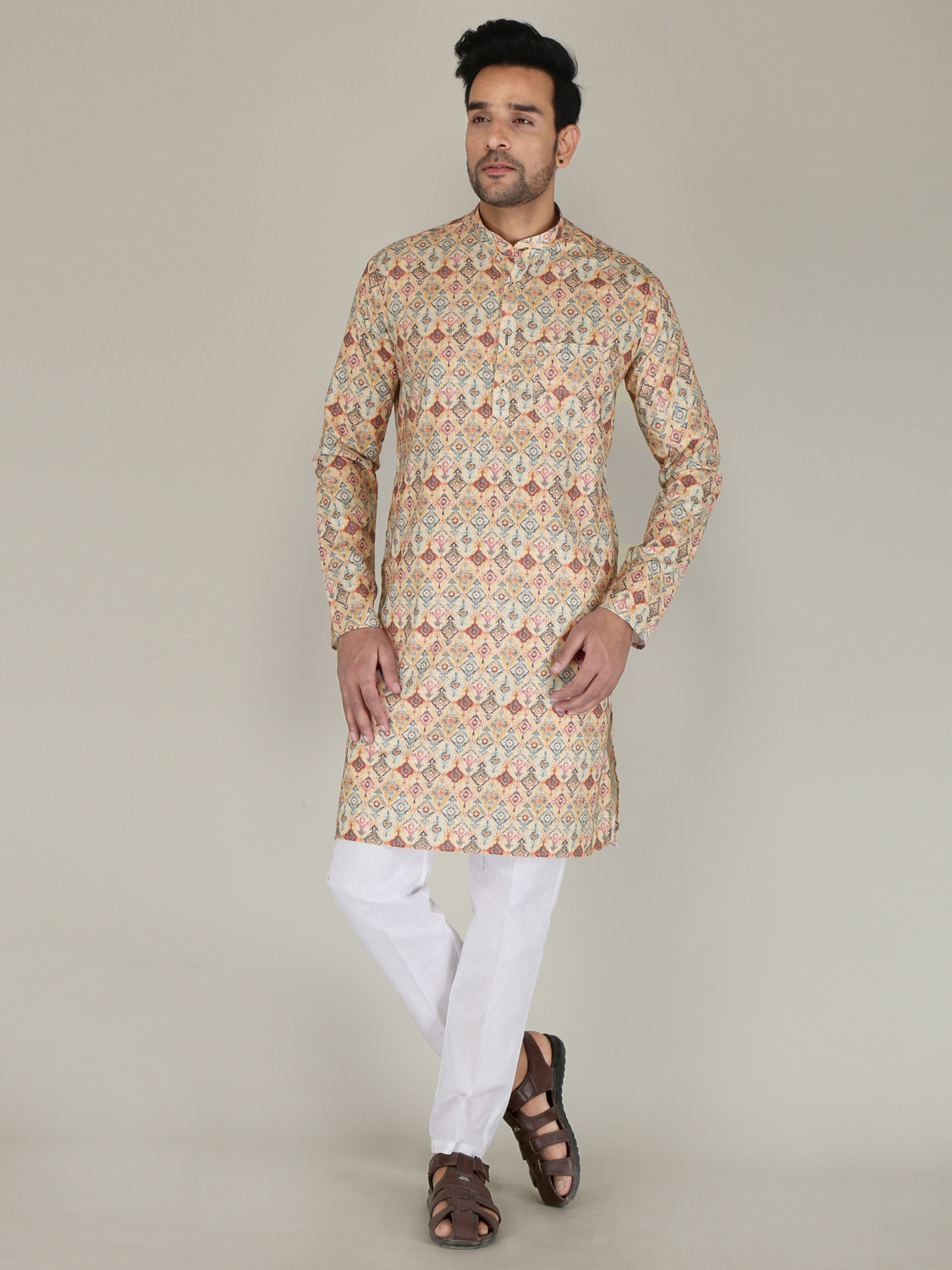 Festivo Patola-inspired print Kurtha Set