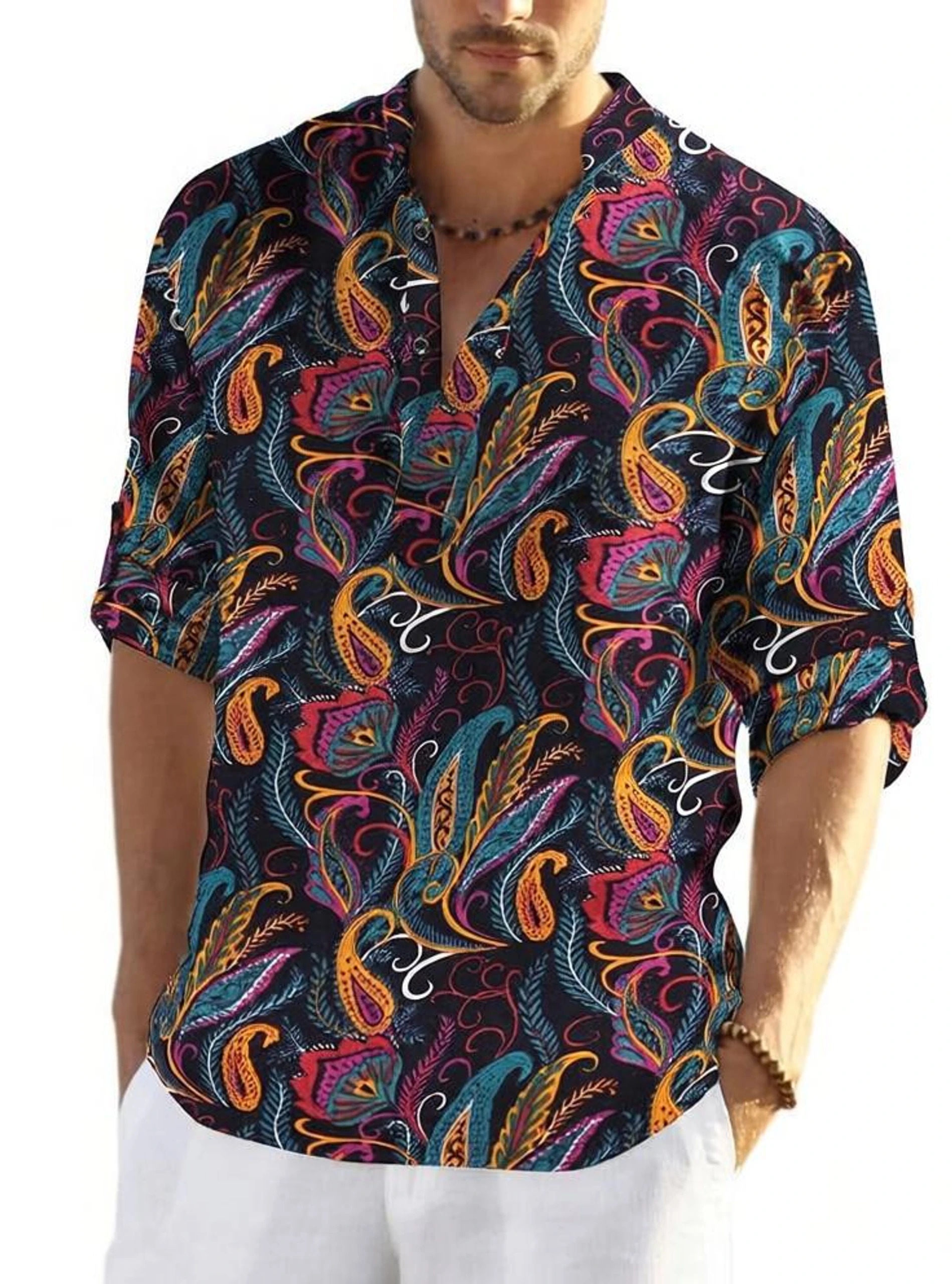 Hridhaan All-over Paislep Print Shirt