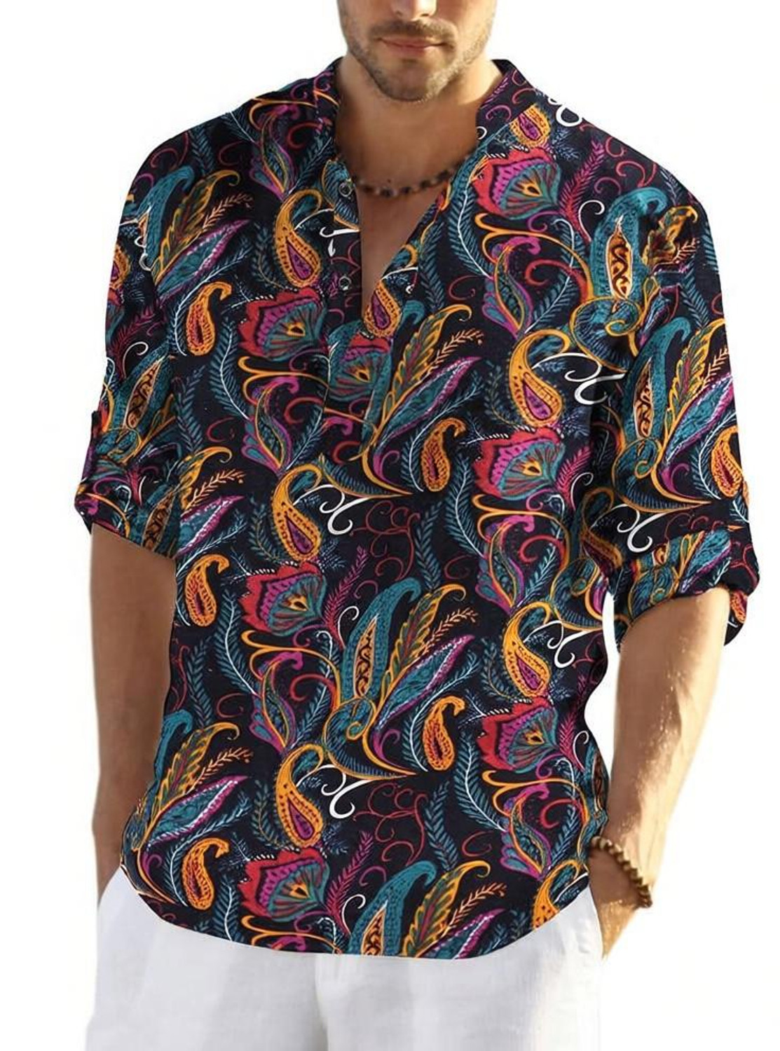 Hridhaan All-over Paislep Print Shirt