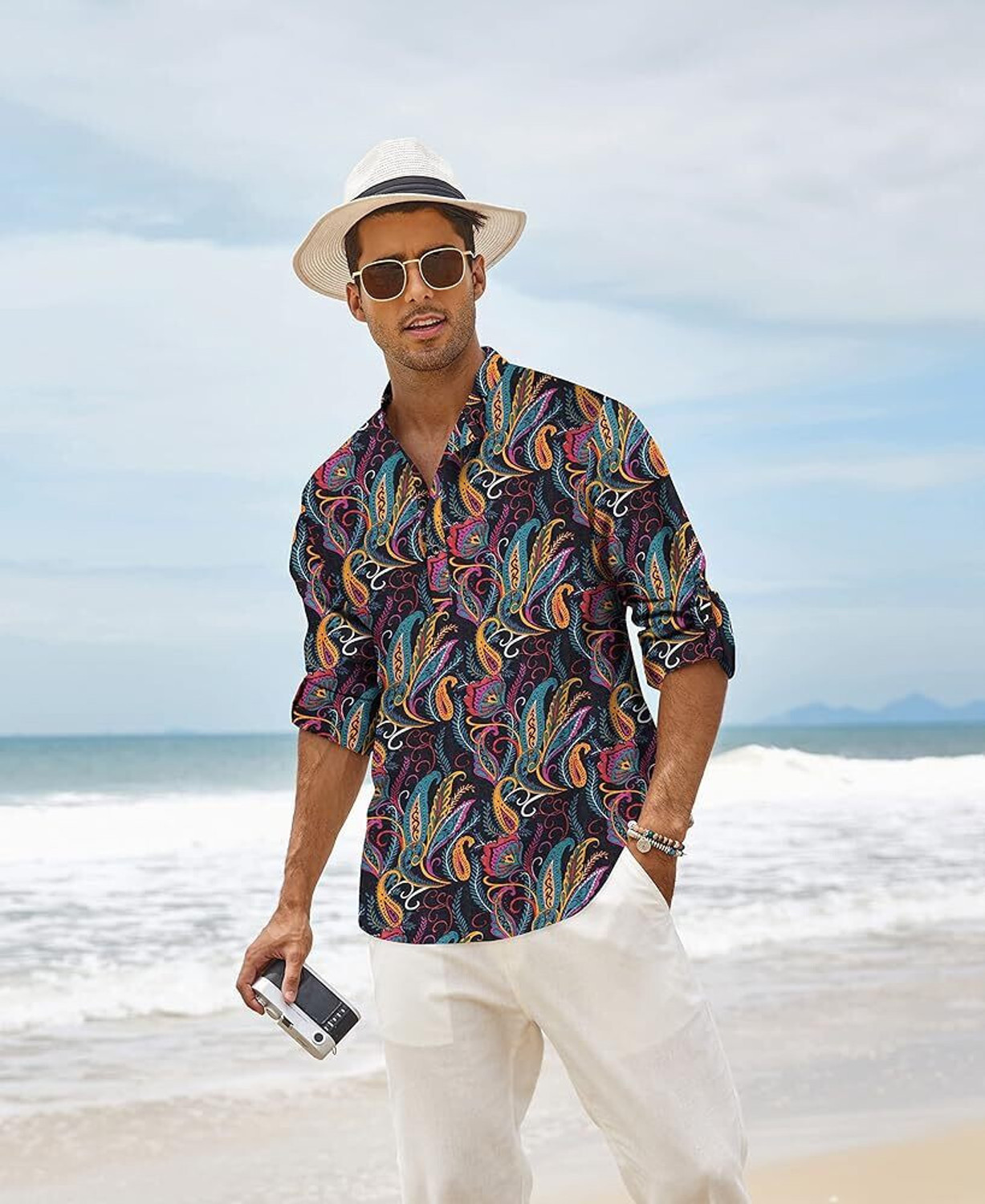 Hridhaan All-over Paislep Print Shirt