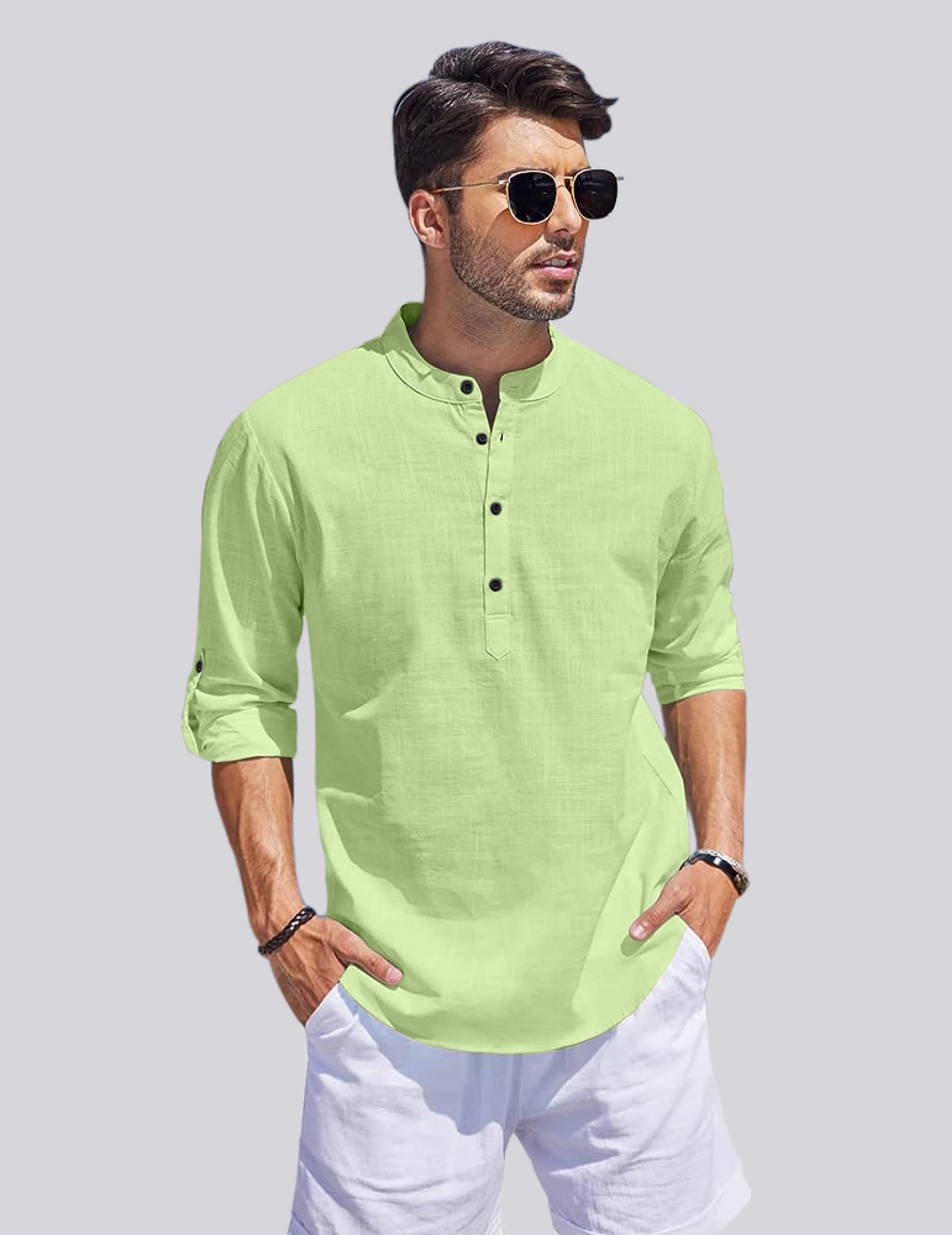 Zorvan Modern Kurta-style shirt