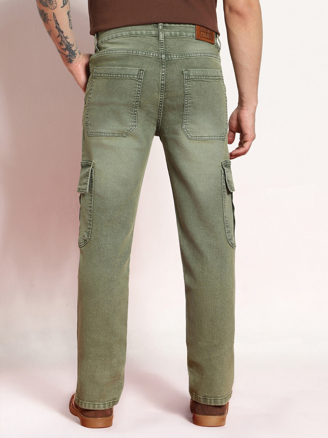 Urbex Washed Iight Blue Loose Jeans 