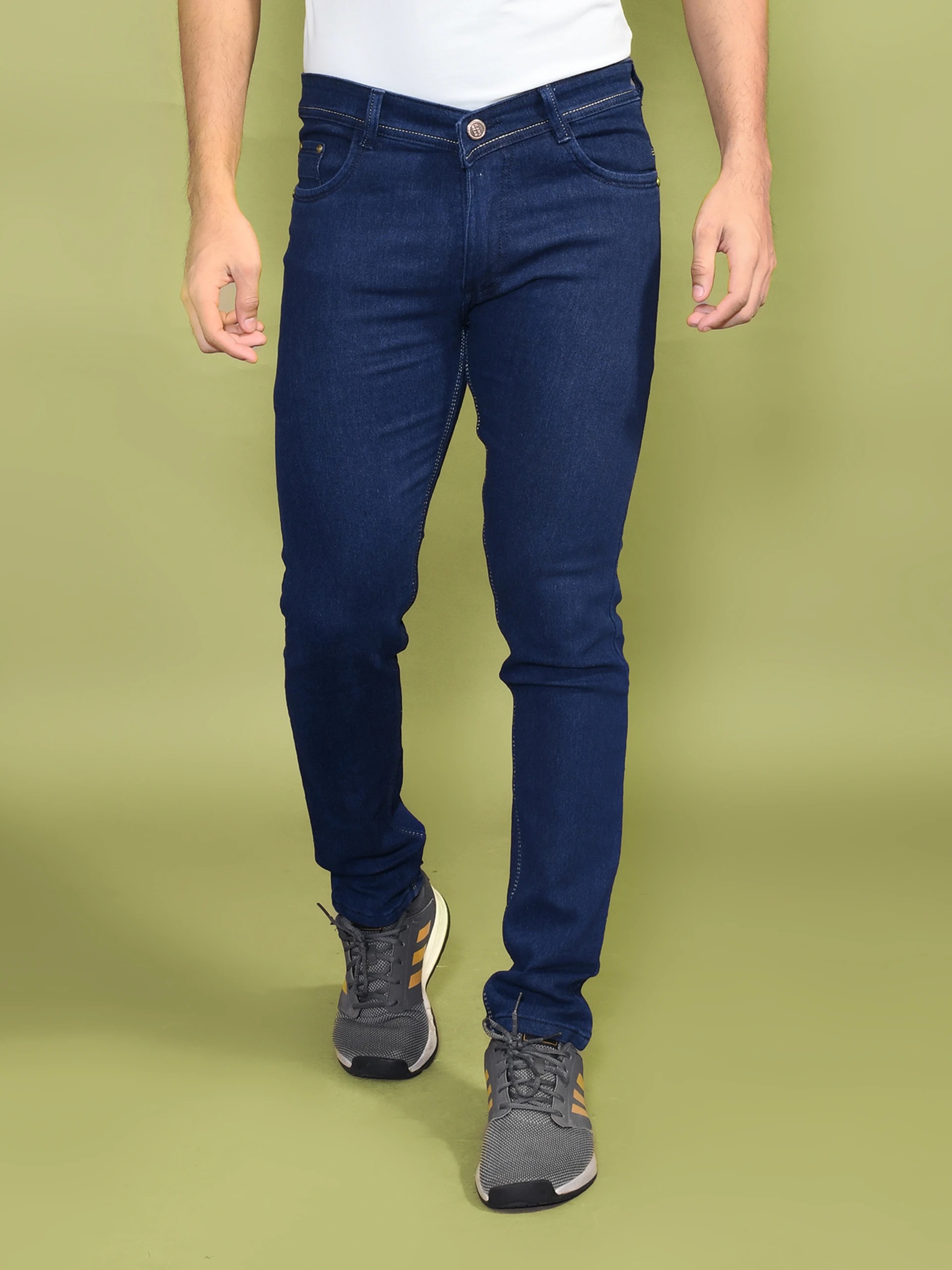 Metronex Mid-Wash Denim Slim Fit Jeans 