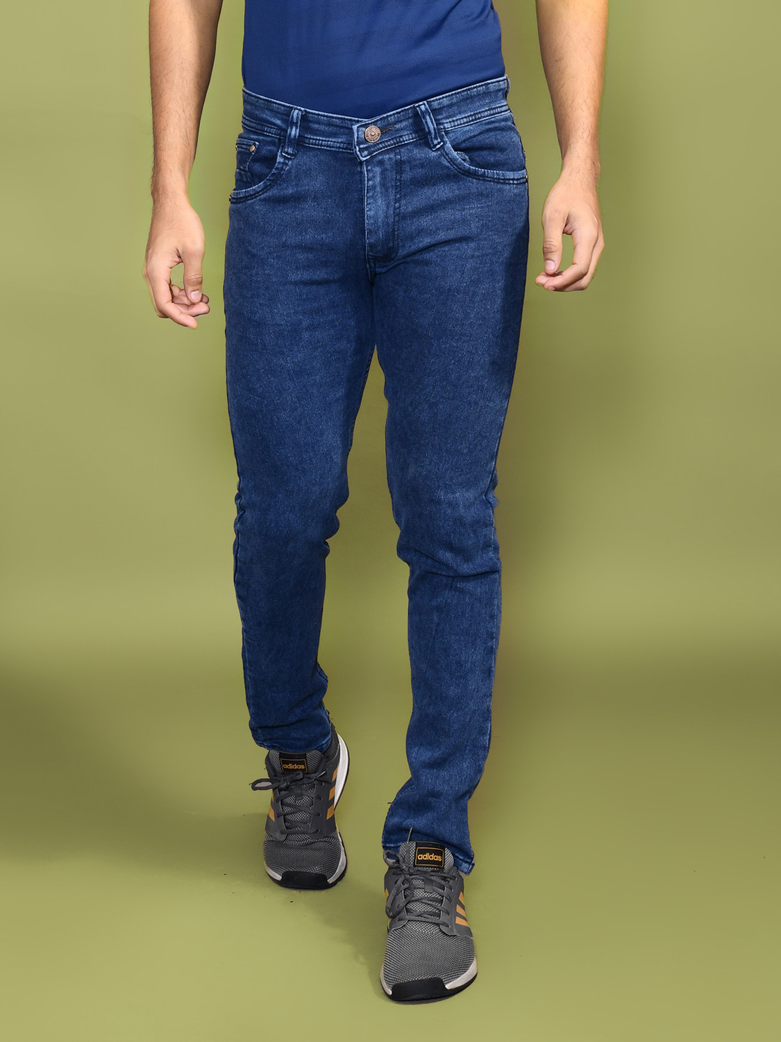 Metronex Mid-Wash Denim Slim Fit Jeans 