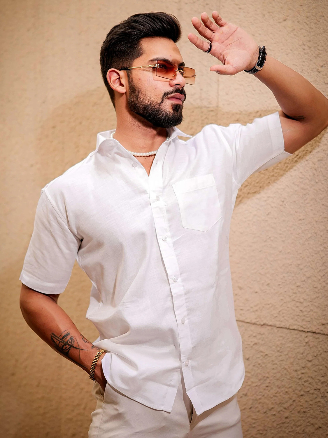 Metronex Solid Button Down Shirt