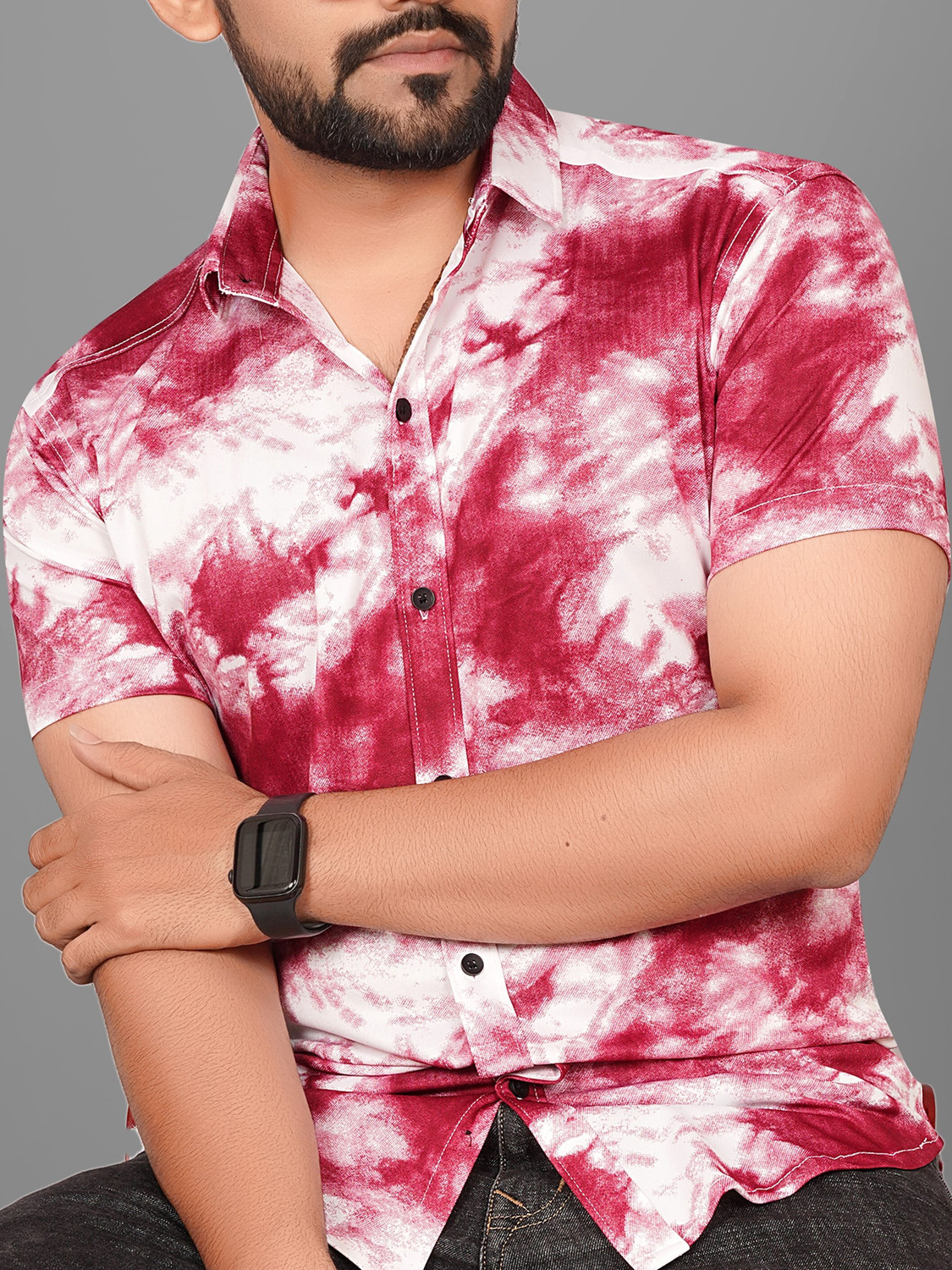 Metronex Spread Collar Casual Shirt