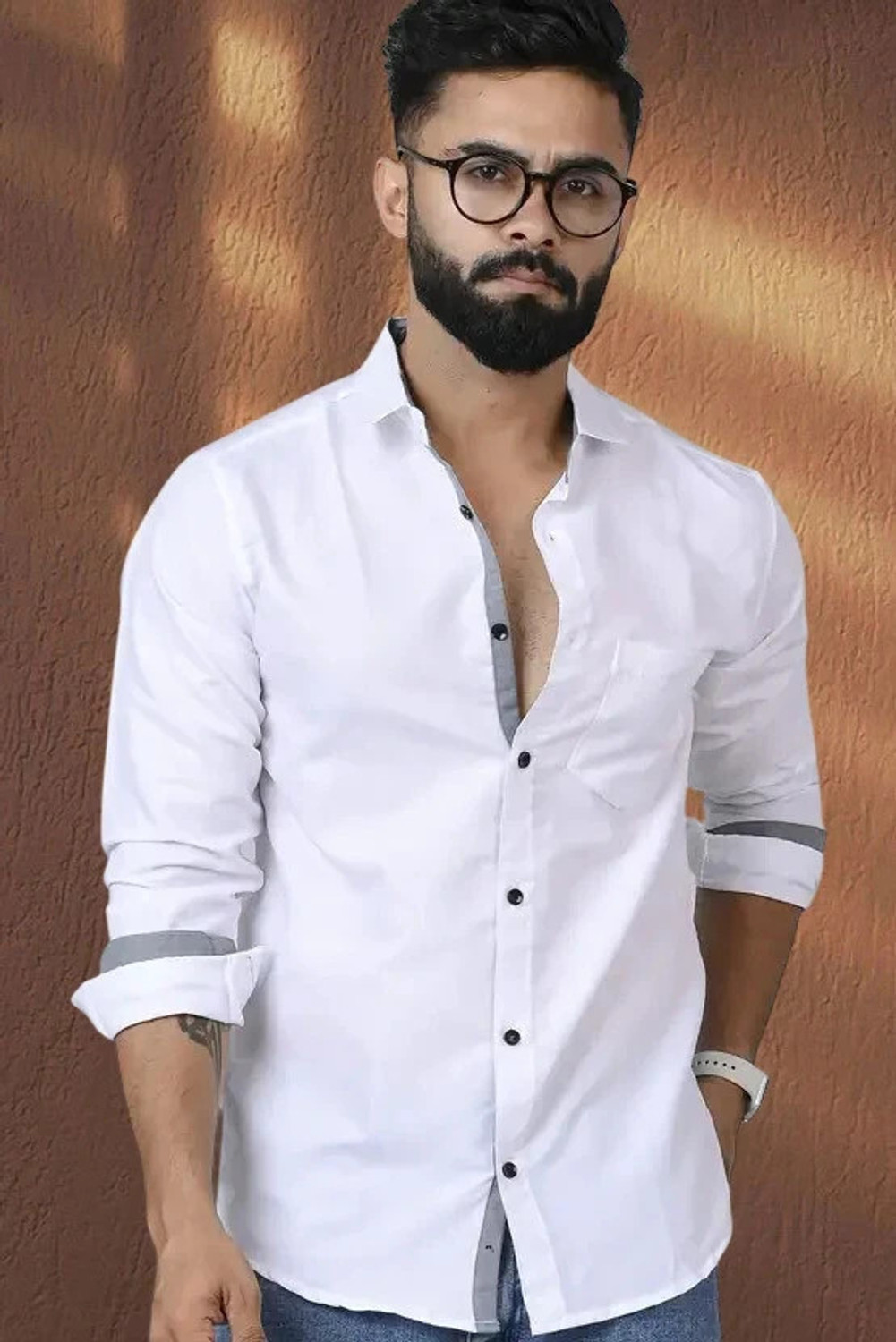 Cotton Blend WesternShirt 