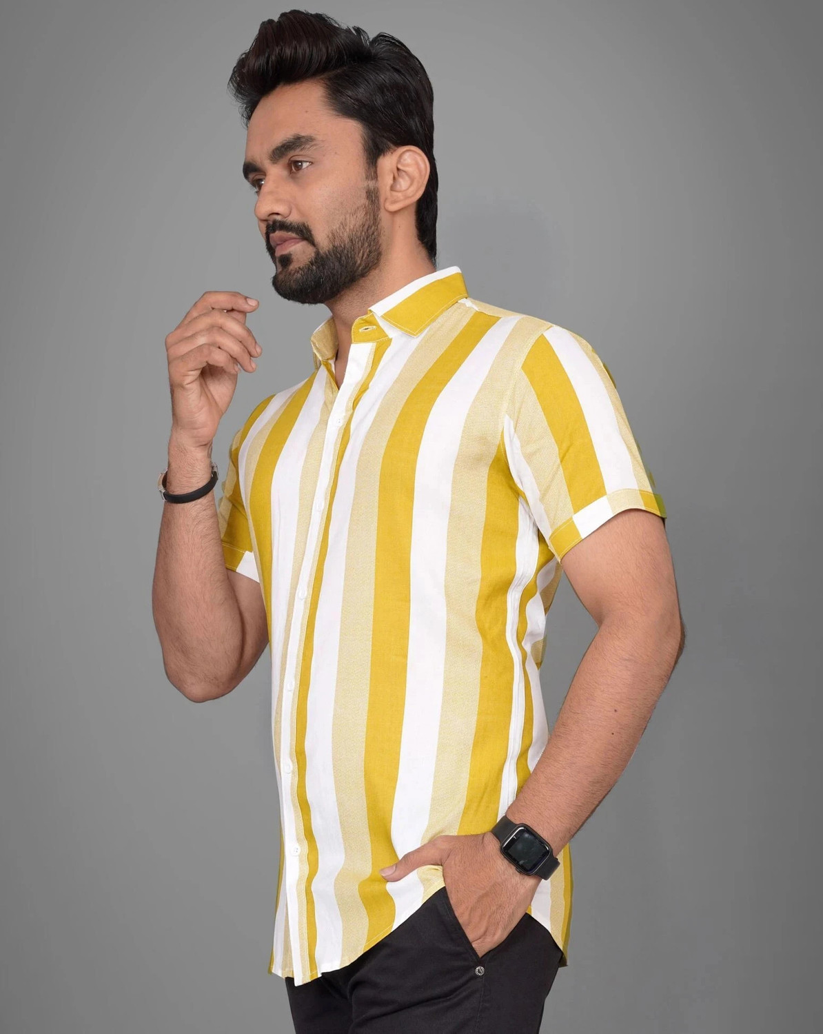 Metronex Vertically striped Shirt