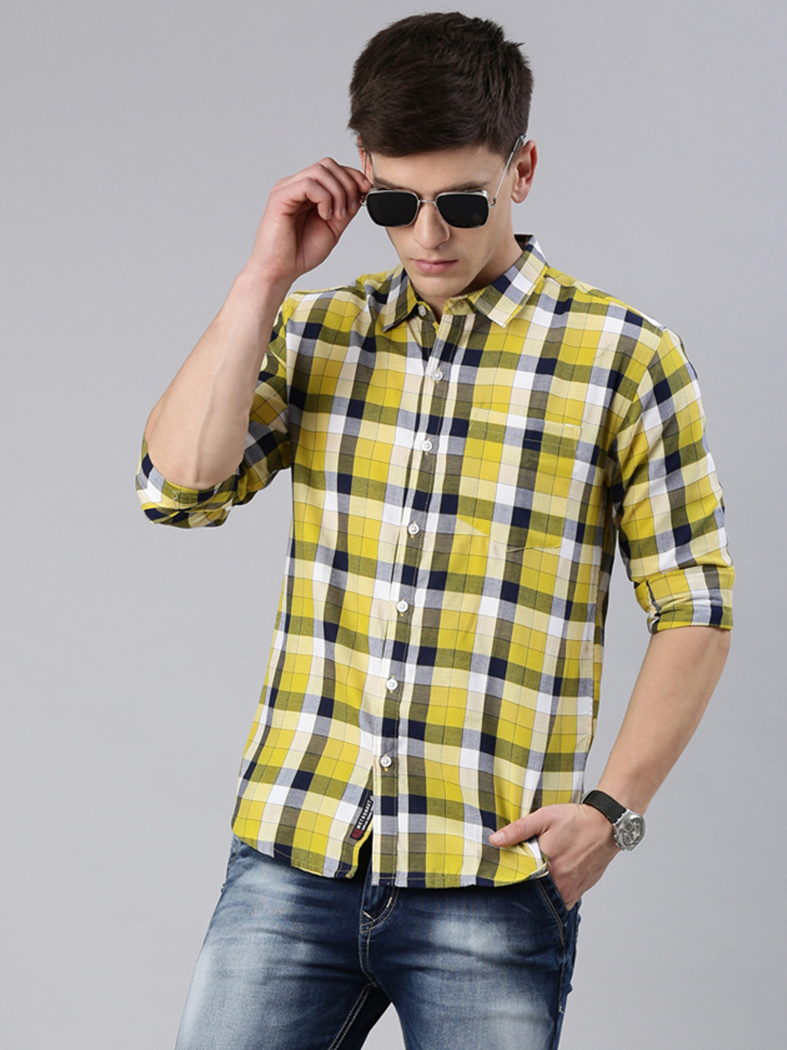 Checkered Cut Away Shirt