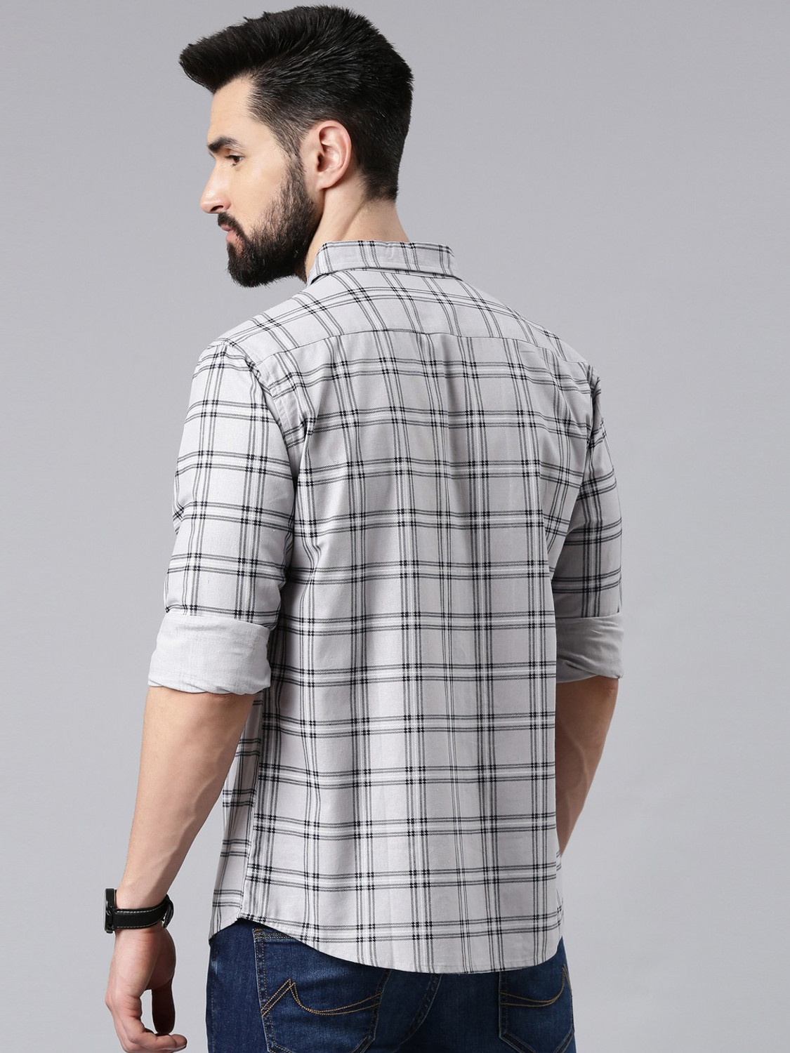 Metronex windowpane check Shirt