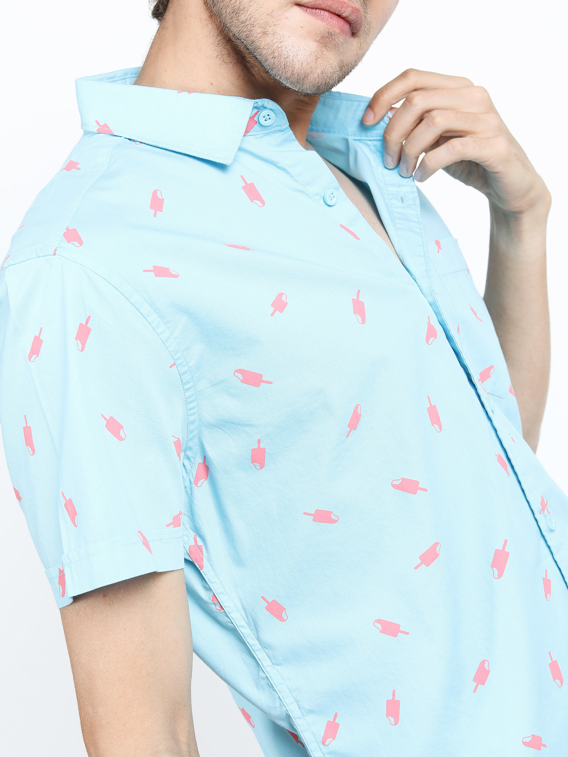 Havric Summer novelty print beach shirt