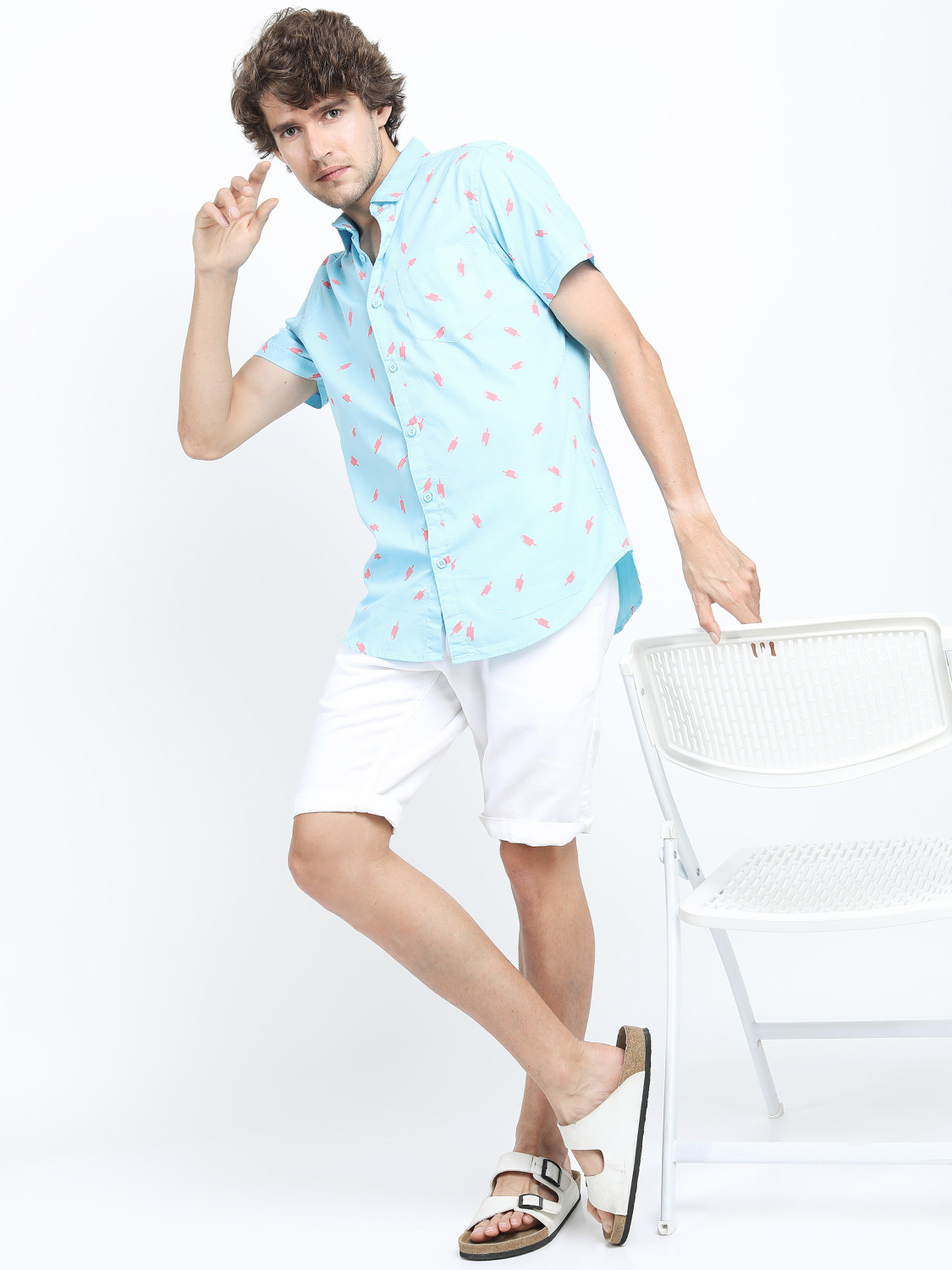 Havric Summer novelty print beach shirt