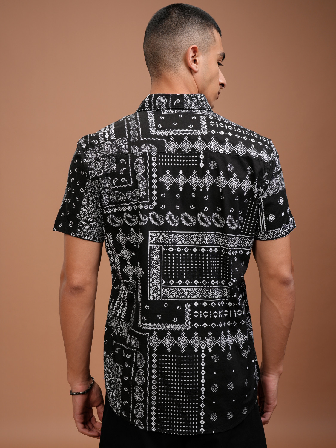 Havric Bandana print short sleeve shirt