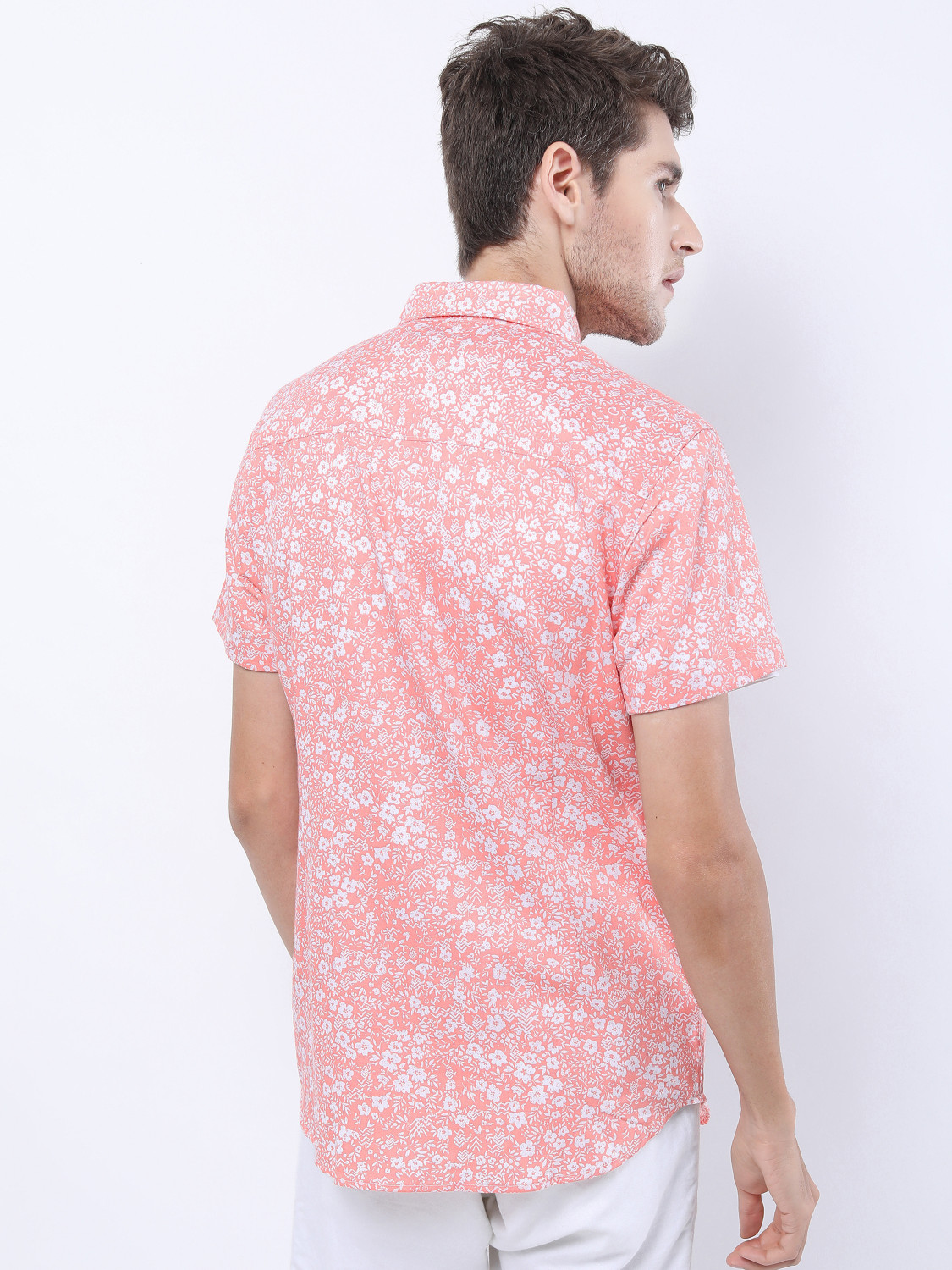 Havric Micro floral short sleeve shirt