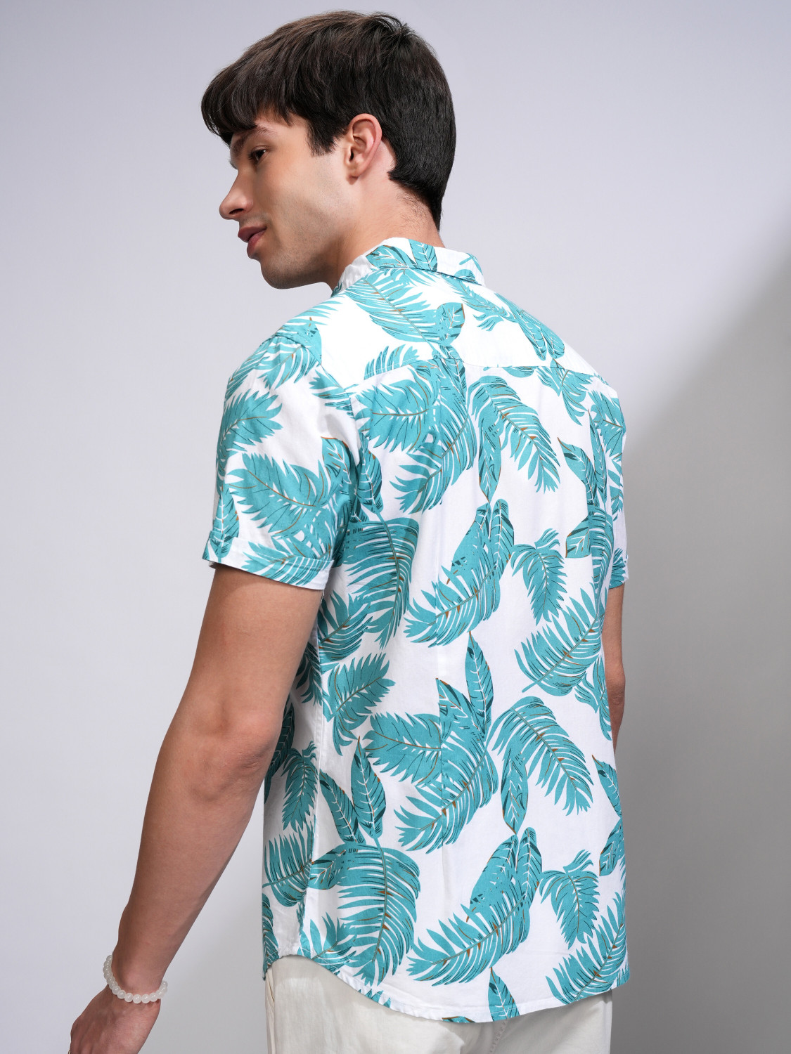 Havric Tropical leaf print shirt