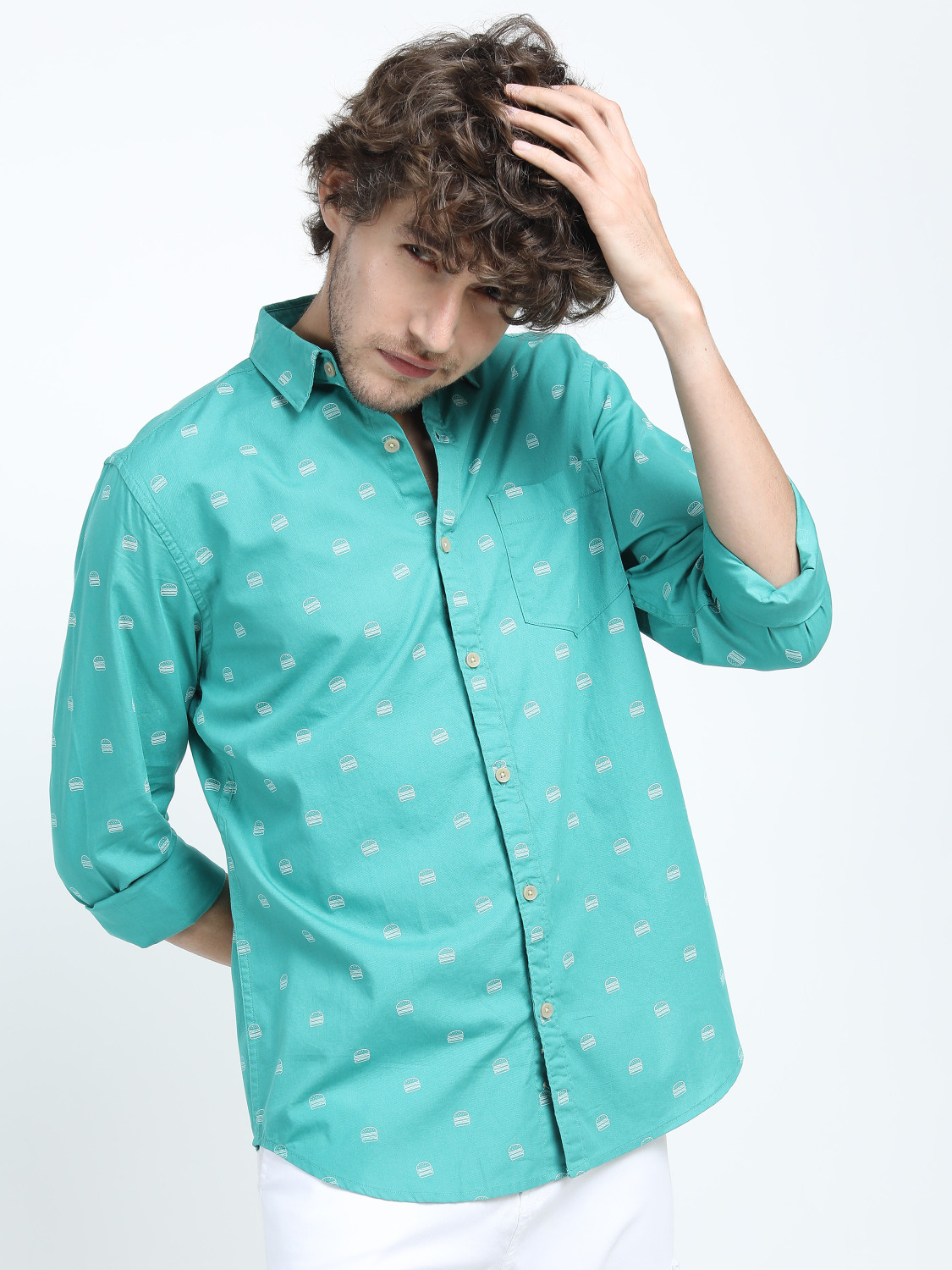 Havric Micro floral short sleeve shirt
