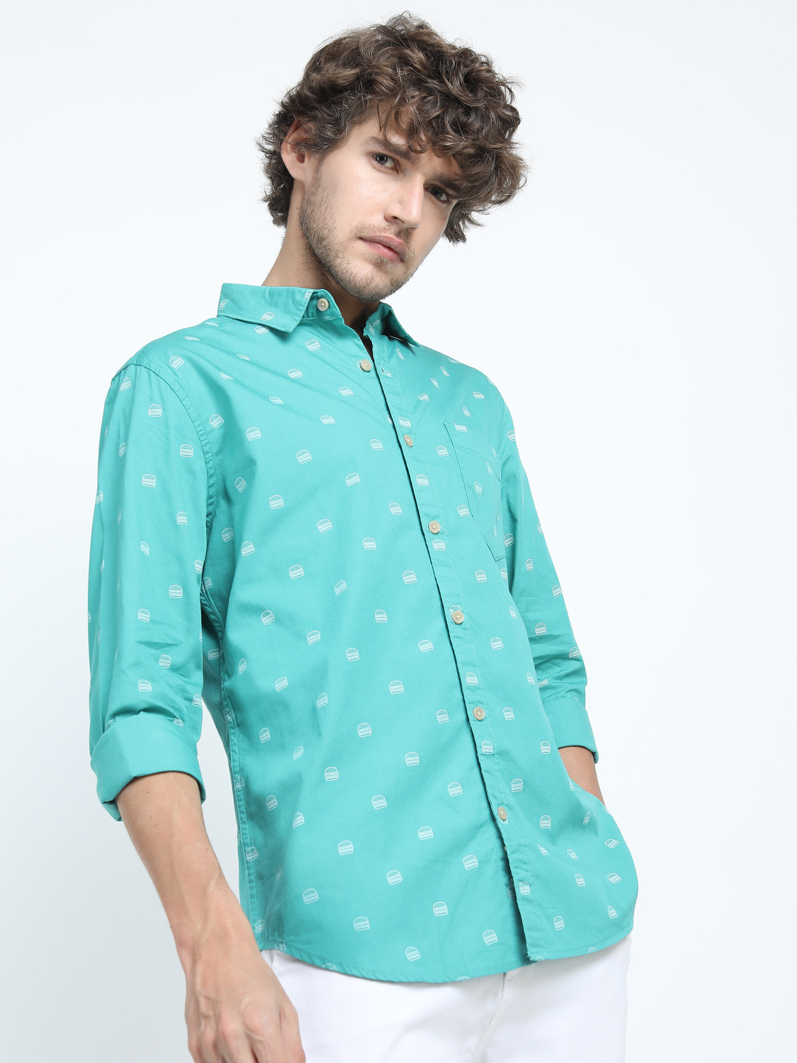 Havric Micro floral short sleeve shirt