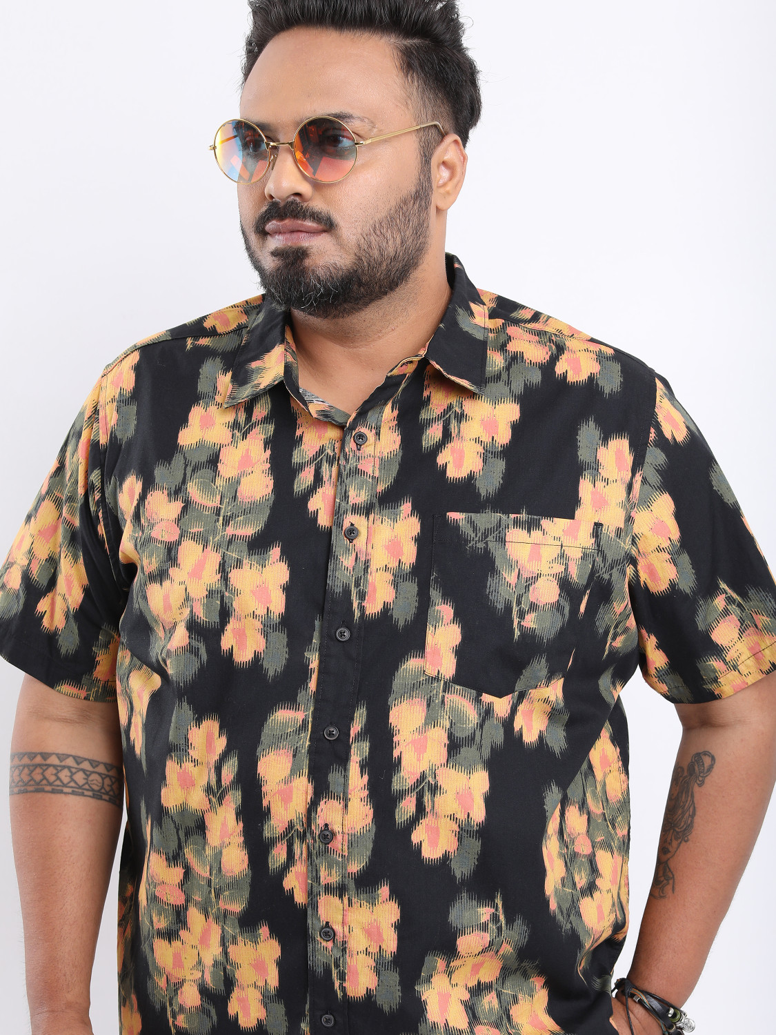 Havric Hibiscus leaves Print Shirt