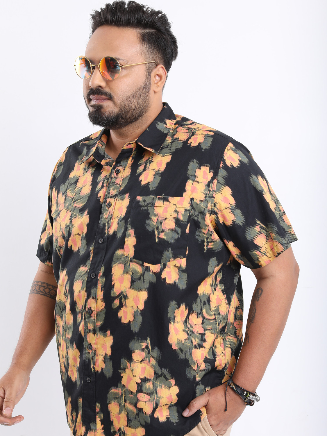Havric Hibiscus leaves Print Shirt